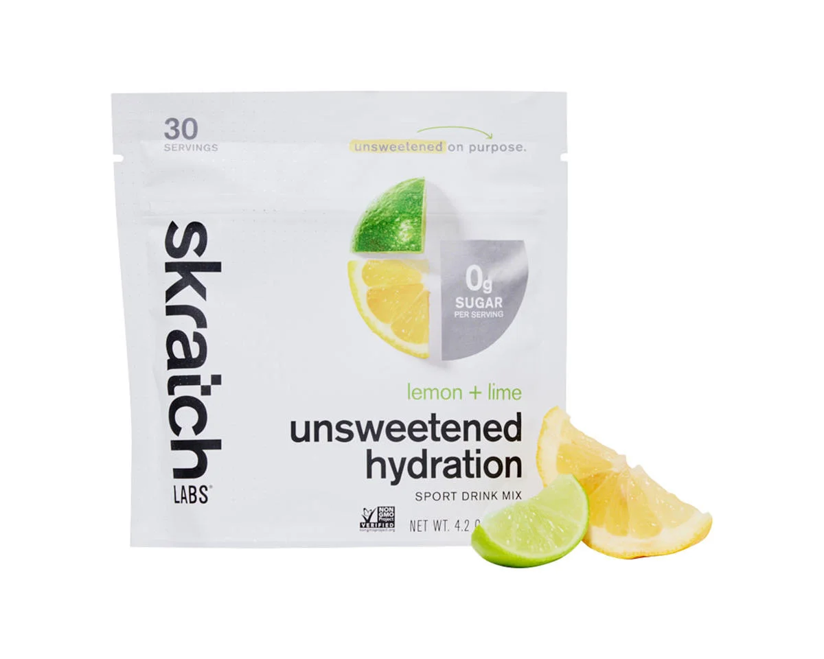 Skratch Labs Unsweetened Hydration Sport Drink Mix (Lemon + Lime) (30-Serving Resealable Bag) - view 2